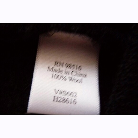 Coldwater Creek Boiled wool vintage zip up sweater vest snowman ugly Christmas M - Picture 4 of 5